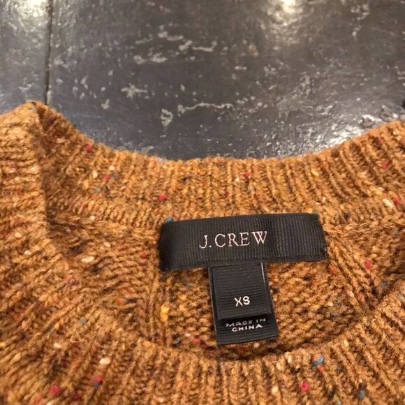 J. Crew Perfect Cable Sweater in Speckled Wool XS - Picture 6 of 8